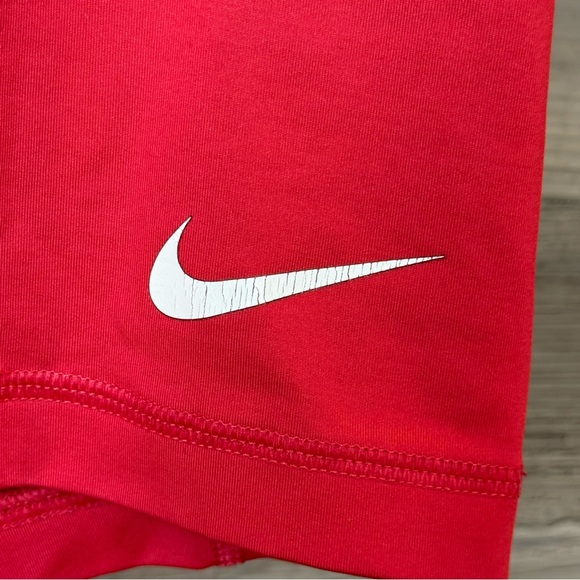 Nike Pro 3" Compression Training Shorts Red Black - Women's Large - Picture 7 of 11